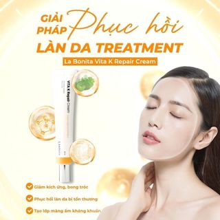 Kem Dưỡng Phục Hồi Da La Bonita Vita K Repair Cream 30ml Duduhouse