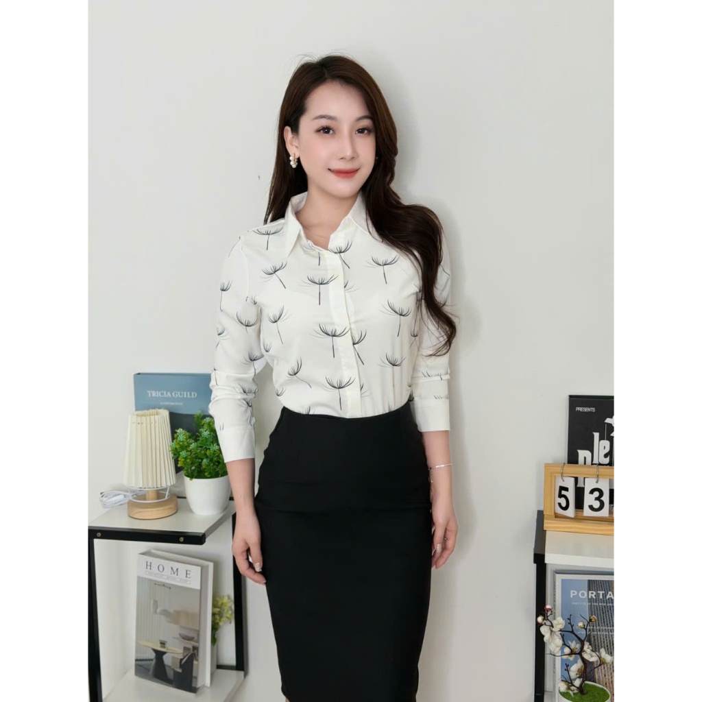 Áo Sơ Mi Mềm Mát Công Sở T&H Chất Liệu Mango Thoáng Mát , Tôn Dáng Lên Fom Chuẩn