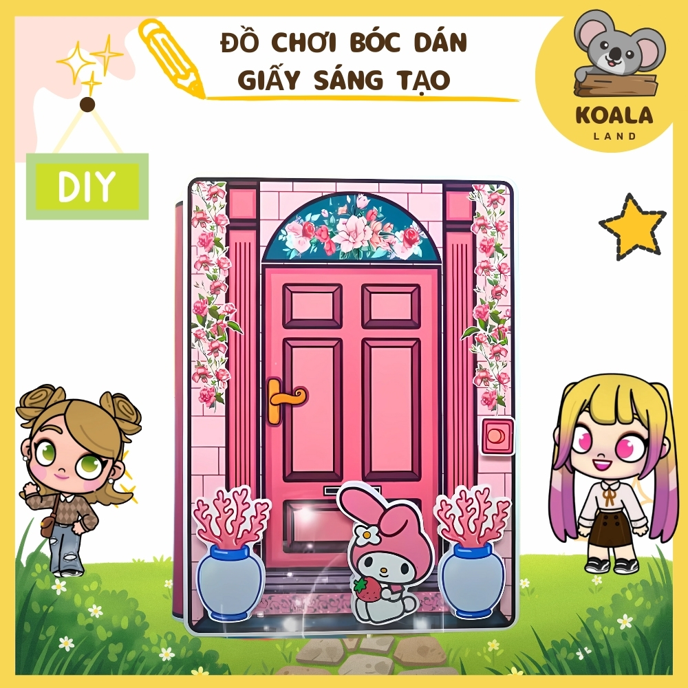 ĐỒ CHƠI NGÔI NHÀ BÚP BÊ GIẤY CẮT THỦ CÔNG DIY - TOCA LIFE WORLD -  MẪU TA039 Ngôi nhà búp bê đồ chơi giấy thủ công toca