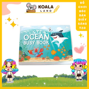 Đồ chơi Montessori Ocean Busy Book Đồ Chơi Giấy Tocaboca Tăng Khả Năng Sáng Tạo H12