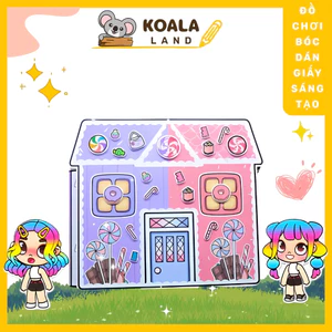 Sổ Tay Hình Kẹo Công Chúađồ chơi giấy tocaboca bộ đồ chơi giấy đồ chơi cắt giấy tranh tương tác sách Đồ Chơi - Squishy