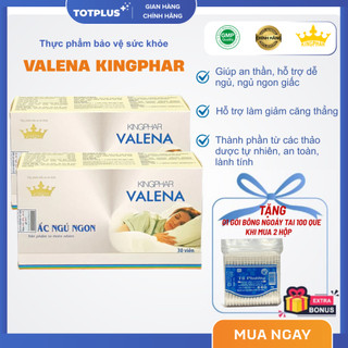Valena Kingphar - Giúp An Thần, Hỗ Trợ Ngủ Ngon Giấc, Giảm Căng Thẳng - Hộp 30 viên