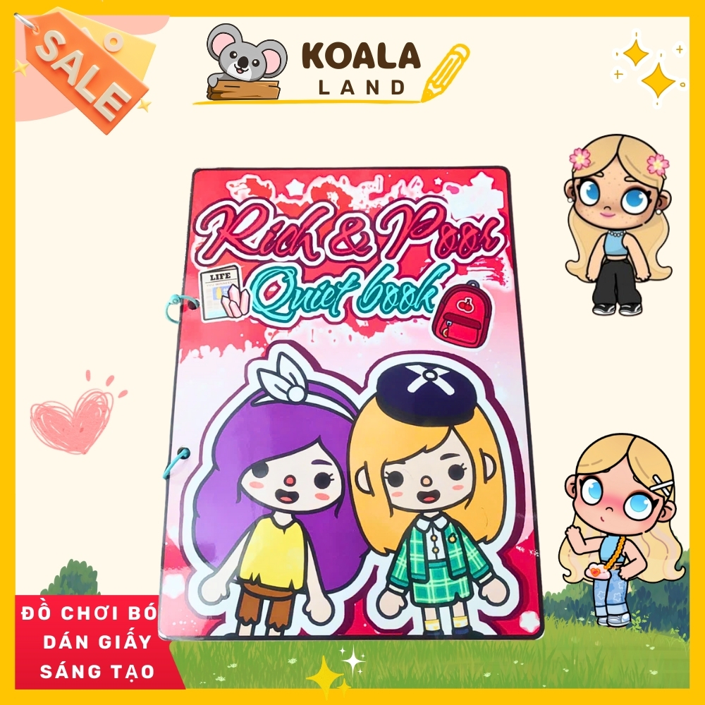 ĐỒ CHƠI NGÔI NHÀ BÚP BÊ GIẤY CẮT THỦ CÔNG DIY - TOCA LIFE WORLD -  MẪU TA24 - RICH & POOL