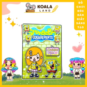 Ngôi nhà của bé Spongebob Squarepants Quiet Book 2 - ngôi nhà giáy dồ chơi búp bê cho bé gái đồ chơi bé gái squishy giấy