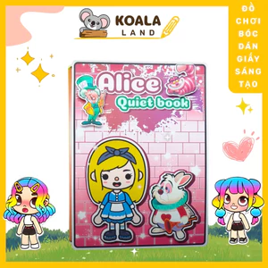 Học Liệu Toca Alice Quite Book , Đồ chơi bóc dán , đồ chơi thông minh Đồ Chơi - Squishy - Kuromi - Đồ chơi giấy ngôi nhà