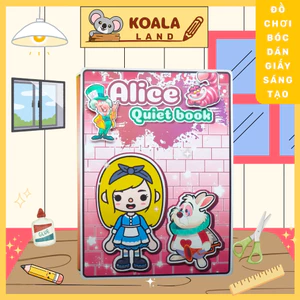 Búp bê giấy nàng công chúa Alice ở xứ sở kẹo ngọt đồ chơi thủ công toca boca