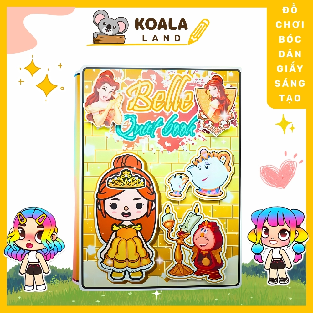 Ngôi nhà búp bê đồ chơi trí tuệ học liệu toca Bella Quite Book đồ chơi montessori tri tuệ thông minh