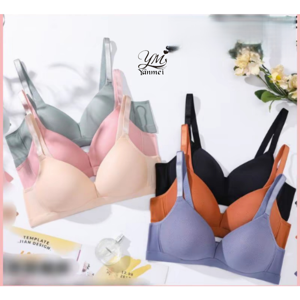 231 YANMEI Áo Lót Không Gọng Mút Cố Định