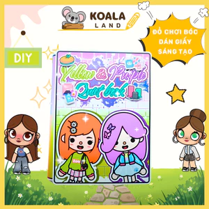 ĐỒ CHƠI NGÔI NHÀ BÚP BÊ GIẤY CẮT THỦ CÔNG DIY - TOCA LIFE WORLD - MẪU TA061 đồ chơi bé gái squishy giấy đồ chơi giấy