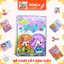 wednesday búp bê giấy ngôi nhà của 2 chị em yellow và purple xinh đẹp-Happyfunny đồ chơi cho bé gái cô tiên xanh