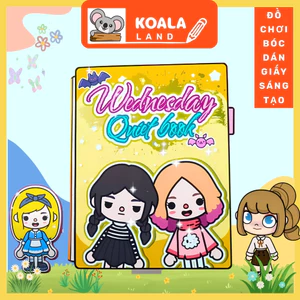 đồ chơi cho bé gái cô tiên xanh Ngôi nhà của bé Wednesday And Enid In Quiet Book