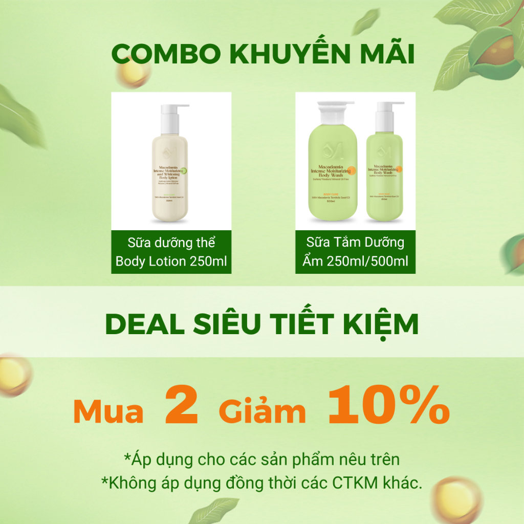 Thiết kế của Sữa Tắm Dưỡng Ẩmacaland Cao Cấp