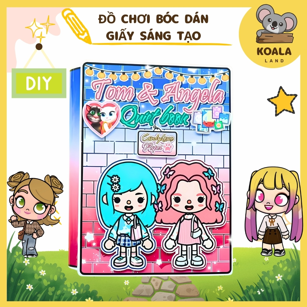 Búp bê giấy Ngôi nhà TOCA TOCA TOM and ANGELA wednesday house quiet book -TOCA TOCA
