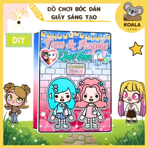 Búp bê giấy Ngôi nhà TOCA TOCA TOM and ANGELA wednesday house quiet book -TOCA TOCA