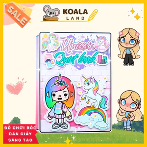 Ngôi nhà búp bê học liệu unicose quite book toca Đồ chơi thông minh Đồ chơi thủ công