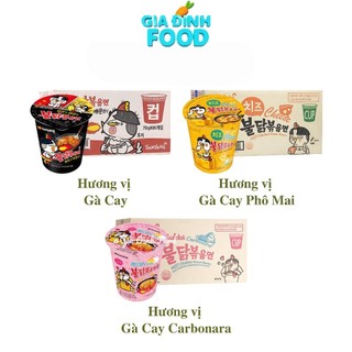 [Thùng x30 Ly] Mì Samyang Hàn Quốc Gà cay/ Phô mai/ Carbonara