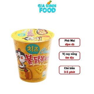 [Thùng x30 Ly] Mì Samyang Hàn Quốc Gà cay/ Phô mai/ Carbonara