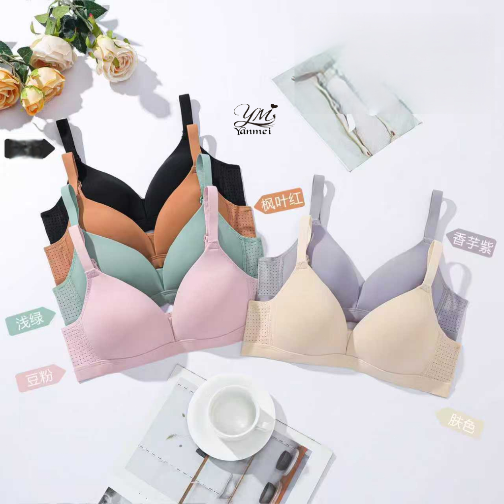 303 YANMEI Áo Lót Không Gọng Mút Su Cố Định Mềm Mại Nâng Ngực
