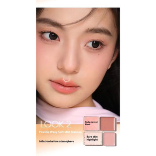 Má Hồng Bốn Ô Mini Đa Dụng Bảng Màu Highlight Cho Má-Môi Rạng Rỡ Xinh Tươi Bắt Sáng