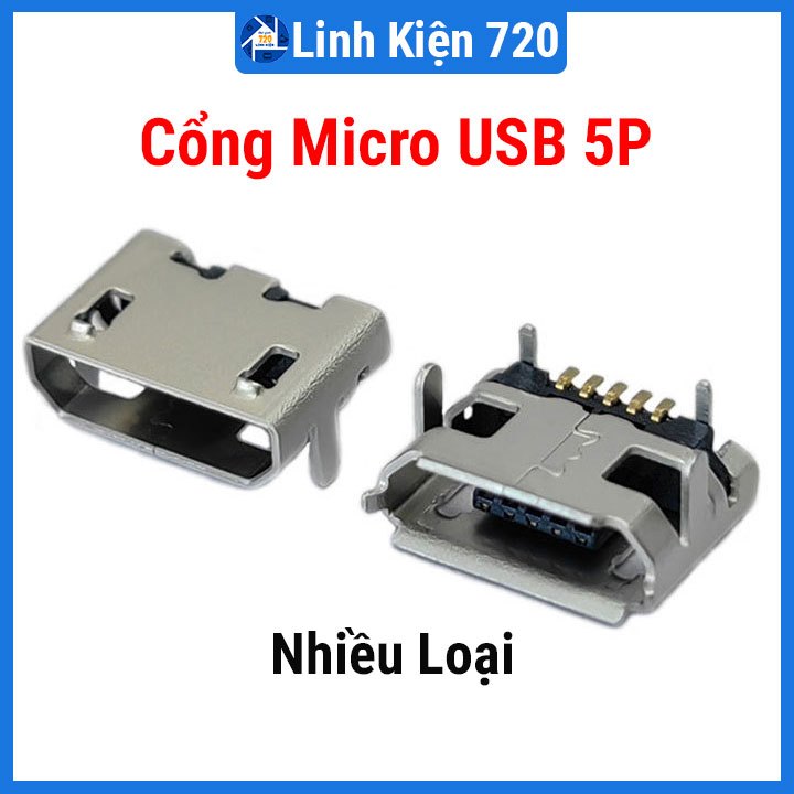 Cổng Micro USB 5P loại chân V1/V2/V3/V4/V5 tùy chọn | Shopee Việt Nam