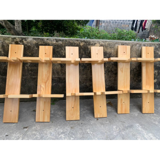 Kệ Đựng Rượu Vang Bằng Gỗ - Kệ Để Chai Rượu Và Ly Bằng Gỗ treo tường decor trang trí