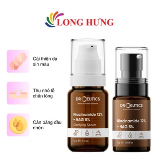 Tinh chất dưỡng ẩm DrCeutics Niacinamide 12% + NAG 5% (30g/40g)