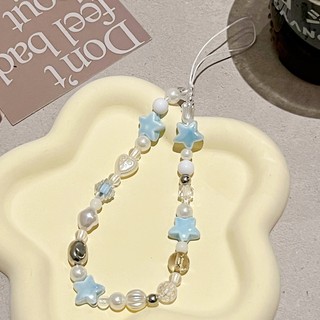 【Chamvn】Dây treo điện thoại Hàn Quốc dễ thương hình hoa tulip đính hạt pha lê