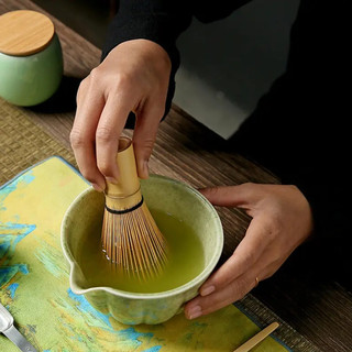 Chổi Chasen Đánh Matcha Bằng Tre, Kèm Hộp Đựng Hũ Rắc Bột Matcha Inox Chất Liệu Cao Cấp Sạch Đẹp