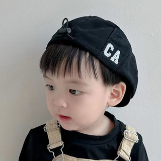 Mũ nón beret lưỡi trai thêu chữ CA cho bé từ 6 tháng - 3 tuổi