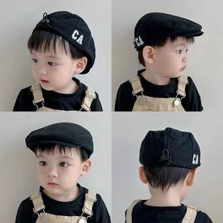 Mũ nón beret lưỡi trai thêu chữ CA cho bé từ 6 tháng - 3 tuổi