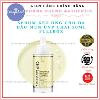 SERUM KEO ONG CHO DA DẦU MỤN CNP PROPOLIS RESCUE AMPULE CHAI 50ML FULLBOX