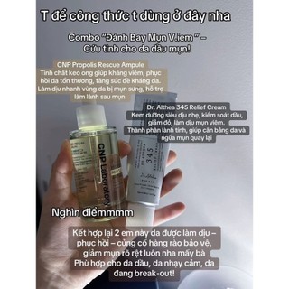 SERUM KEO ONG CHO DA DẦU MỤN CNP PROPOLIS RESCUE AMPULE CHAI 50ML FULLBOX