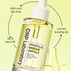 SERUM KEO ONG CHO DA DẦU MỤN CNP PROPOLIS RESCUE AMPULE CHAI 50ML FULLBOX