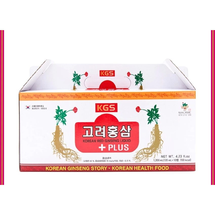 Nước sâm có củ KGS Hàn Quốc 10 chai 120ml