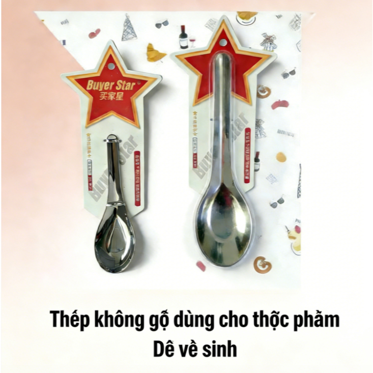 Thìa Inox 304 Chuyên Dụng - Thìa Ăn Phở Dài & Thìa Ăn Súp/Cơm Tiện Lợi | Chất Liệu Cao Cấp Không Gỉ, An Toàn Thực Phẩm