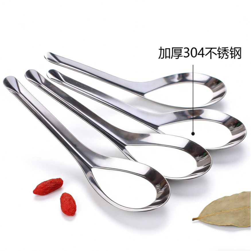 Thìa Inox 304 Chuyên Dụng - Thìa Ăn Phở Dài & Thìa Ăn Súp/Cơm Tiện Lợi | Chất Liệu Cao Cấp Không Gỉ, An Toàn Thực Phẩm