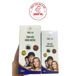 Tinh dầu răng miệng  Thảo mộc xanh X4 chai to 20ml hỗ trợ sâu răng, hôi miệng, viêm chân răng