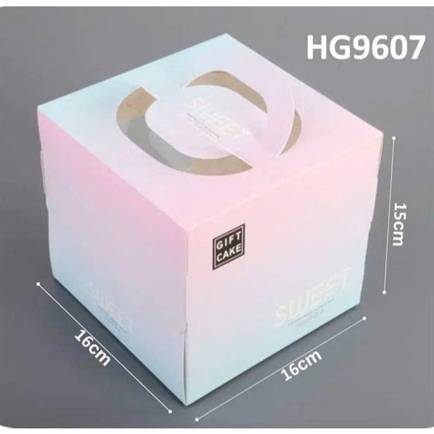 Combo 10 Hộp Bánh Kem, Hộp Giấy Đựng Bánh Bánh Sinh Nhật, Gato, Bento Kèm Đế [size 16x16x15 cm]