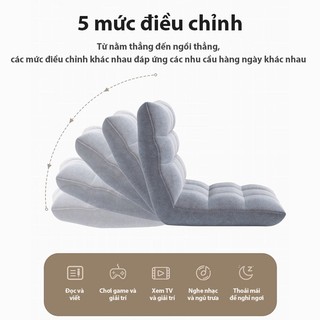 ILUOLAI Ghế lười thư giãn Tựa Lưng Ngồi Bệt Nhật Bản,Ghế Lười Tatami