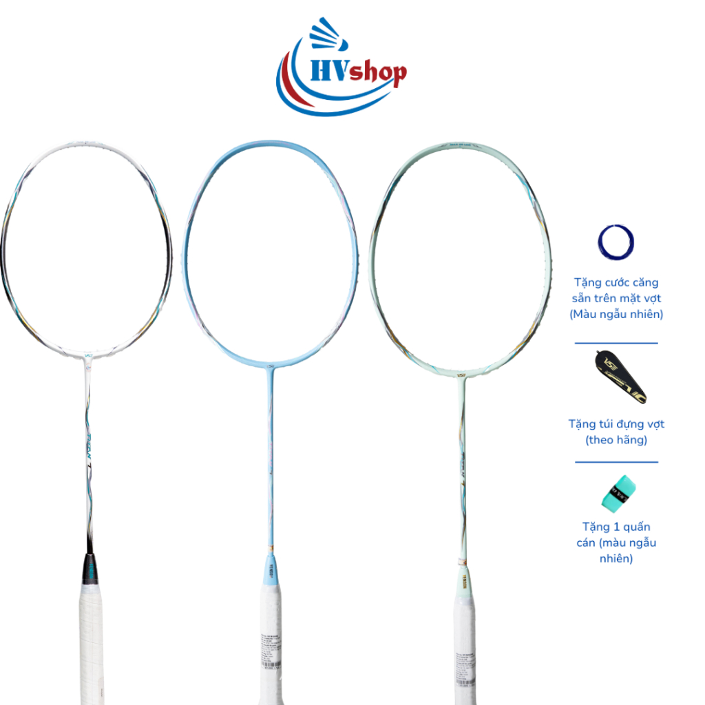 [Màu mới] - Vợt cầu lông VS Titan 7 chính hãng, 2 màu mới 2026, tặng quấn cán, bao đơn - HVShop