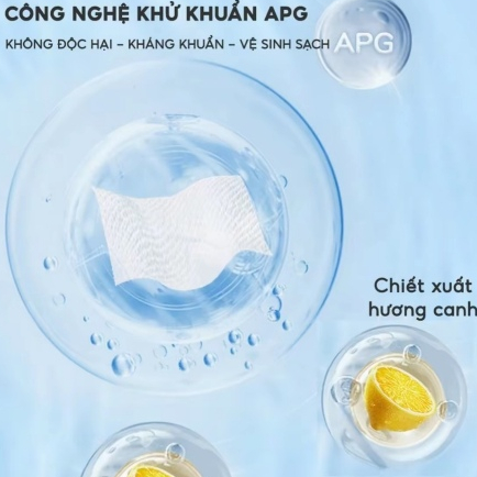 Gói 80 Tờ Khăn Ướt Lau Bếp Đa Năng Hương Chanh Dịu Nhẹ, Giấy Ướt Lau Bếp An Toàn Làm Sạch Dầu Mỡ
