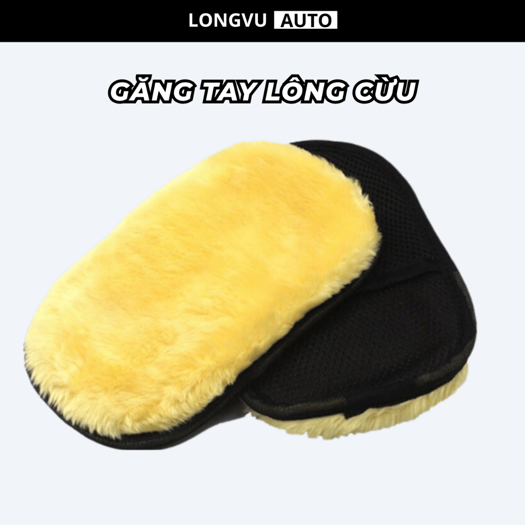 Găng tay rửa xe đa năng, đánh bóng, lau rửa ô tô lông cừu - Hàng Loại 1