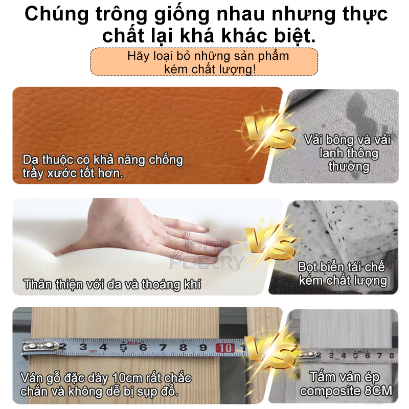 IRO Sofa Bed Kéo Thành Giường  Khung Thép Kết Hợp Gỗ Da Công Nghệ Chống Mài Mòn Tích Hợp Ngăn Chứa