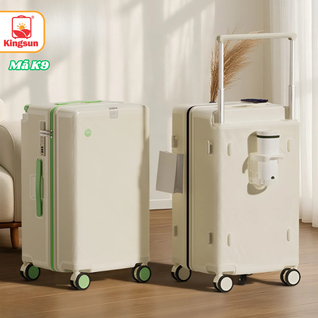 Vali Kéo Thanh Kéo Mở Rộng K9 Size 20/26 Chất Liệu Nhựa ABS+PC Cao Cấp Bảo Hành 5 Năm.