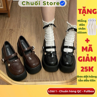 Giày oxford nữ da PU tổng hợp dệt vải đế cao su thanh lịch sang trọng nữ tính cá tính