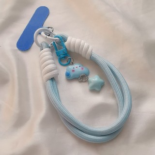 【Chamvn】Mặt dây chuyền điện thoại hình ngôi sao mây dễ thương cho bé gái  dây đeo thủ công dệt