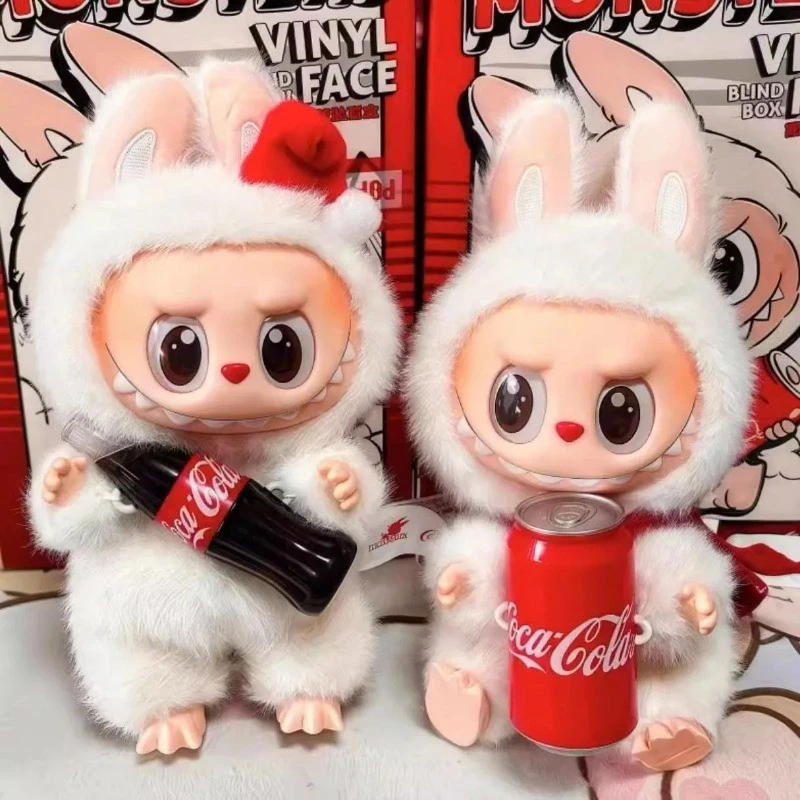 Lububu Hộp bí mật - Búp bê Coca-Cola, móc khóa, đồ chơi bông, quà sinh nhật cho trẻ em Quà tặng trang trí đáng yêu