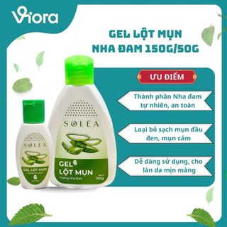 Gel Lột Mụn Hương Nha Đam SOLÉA 50g/150g- Lộc Sạch Mụn Đầu Đen, Mụn Cám, Bụi Bẩn Trên Da- VIORA SHOP
