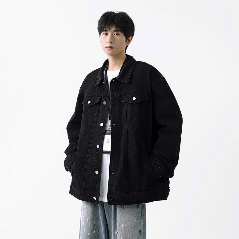 Áo Khoác Jean Nam Nữ Cúc Cài Dáng Dài Suông Rộng Áo Khoác Bò Unisex Denim Mềm Màu Xanh Đen Trẻ Trung Năng Động | BigBuy360 - bigbuy360.vn