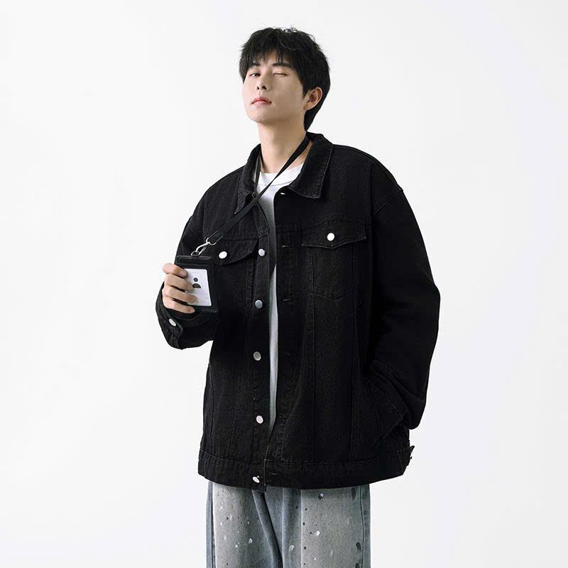 Áo Khoác Jean Nam Nữ Cúc Cài Dáng Dài Suông Rộng Áo Khoác Bò Unisex Denim Mềm Màu Xanh Đen Trẻ Trung Năng Động | BigBuy360 - bigbuy360.vn